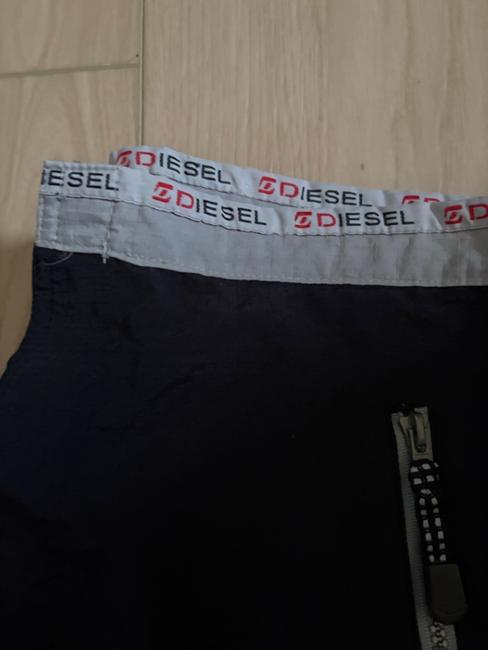 Diesel Black Cargo Track Pants with White Branded Waistband - Picture 3 of 7